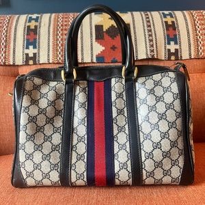 Gucci Webb Boston bag large